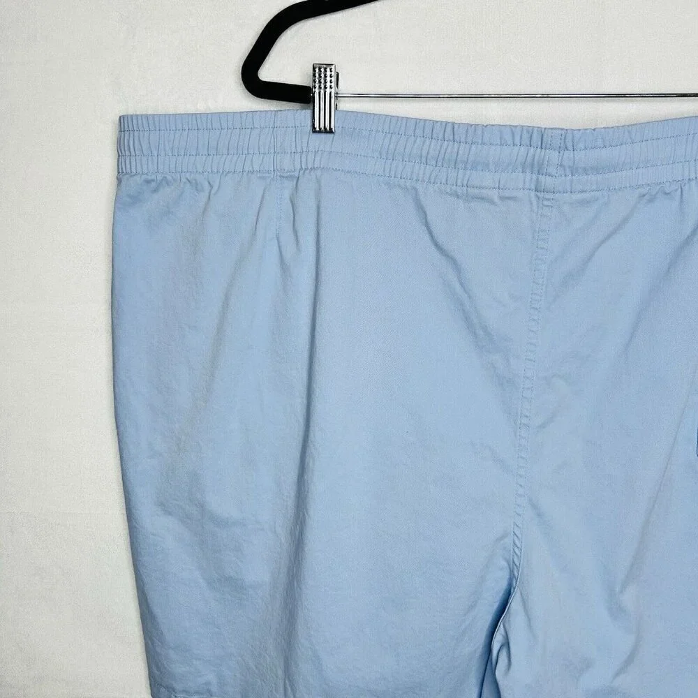 Lands’ End Shorts Men’s 4XL (54-56) Big & Tall Light Blue Outdoor Chino Stretch